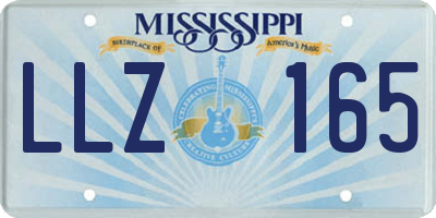 MS license plate LLZ165
