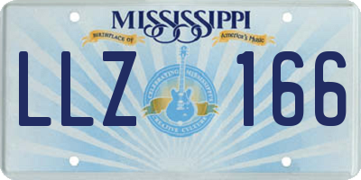 MS license plate LLZ166