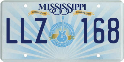 MS license plate LLZ168
