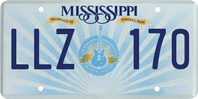 MS license plate LLZ170