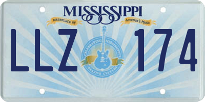 MS license plate LLZ174