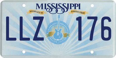 MS license plate LLZ176