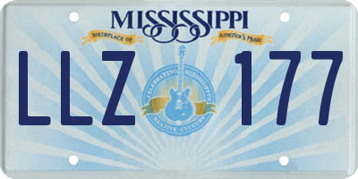MS license plate LLZ177