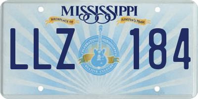 MS license plate LLZ184