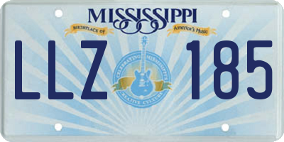 MS license plate LLZ185