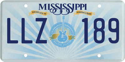 MS license plate LLZ189