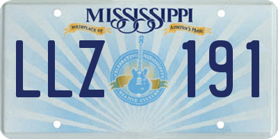 MS license plate LLZ191