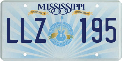 MS license plate LLZ195