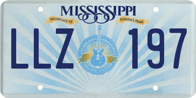 MS license plate LLZ197