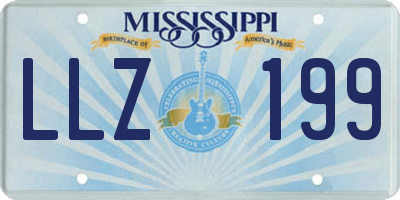 MS license plate LLZ199