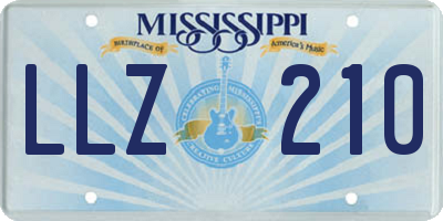 MS license plate LLZ210
