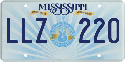 MS license plate LLZ220