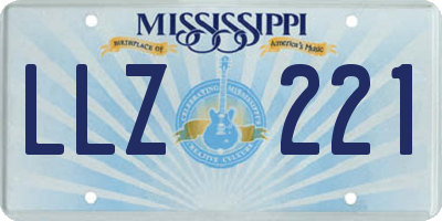 MS license plate LLZ221