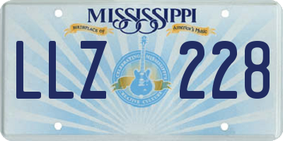 MS license plate LLZ228