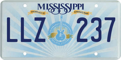 MS license plate LLZ237
