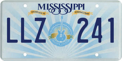 MS license plate LLZ241