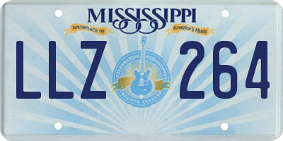 MS license plate LLZ264