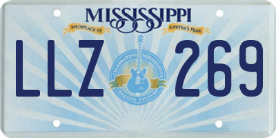 MS license plate LLZ269