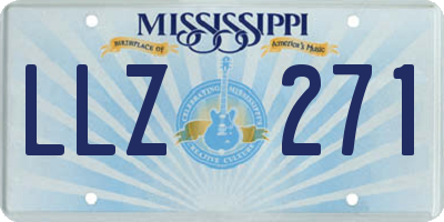 MS license plate LLZ271