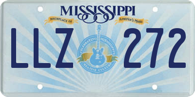 MS license plate LLZ272