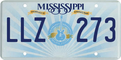 MS license plate LLZ273