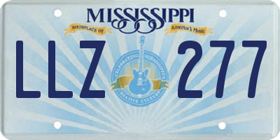 MS license plate LLZ277