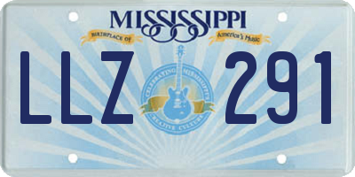 MS license plate LLZ291
