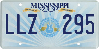 MS license plate LLZ295