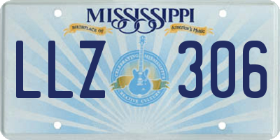 MS license plate LLZ306