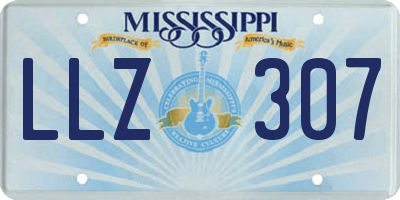 MS license plate LLZ307