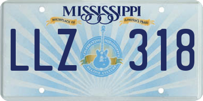 MS license plate LLZ318