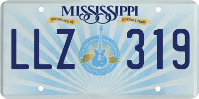 MS license plate LLZ319