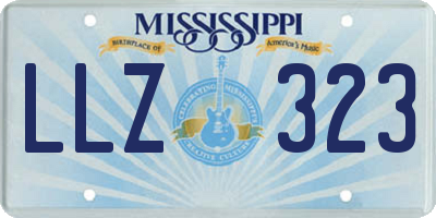 MS license plate LLZ323