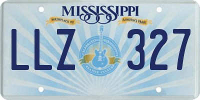 MS license plate LLZ327