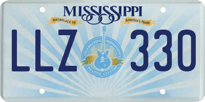 MS license plate LLZ330