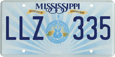 MS license plate LLZ335
