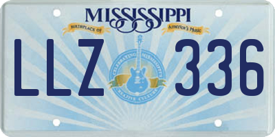MS license plate LLZ336
