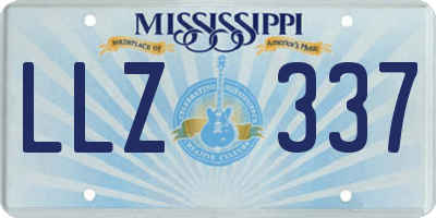 MS license plate LLZ337