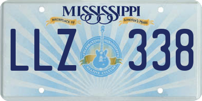 MS license plate LLZ338