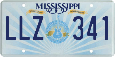 MS license plate LLZ341