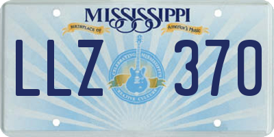 MS license plate LLZ370