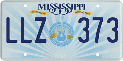 MS license plate LLZ373