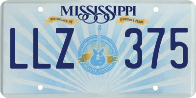 MS license plate LLZ375