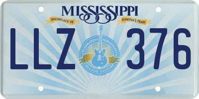 MS license plate LLZ376