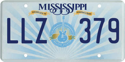 MS license plate LLZ379