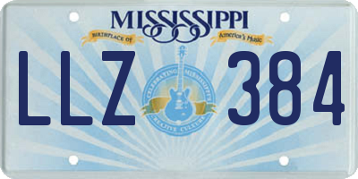 MS license plate LLZ384