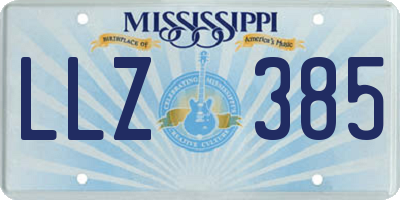 MS license plate LLZ385