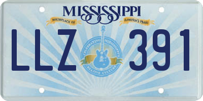 MS license plate LLZ391