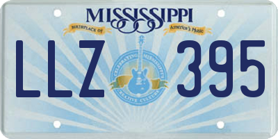MS license plate LLZ395