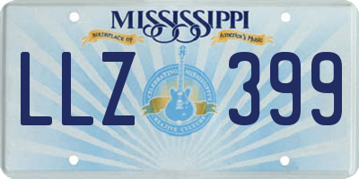 MS license plate LLZ399